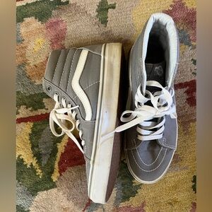 Gray high top vans